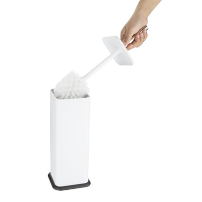 Jantex Square Toilet Brush and Holder - White ht477