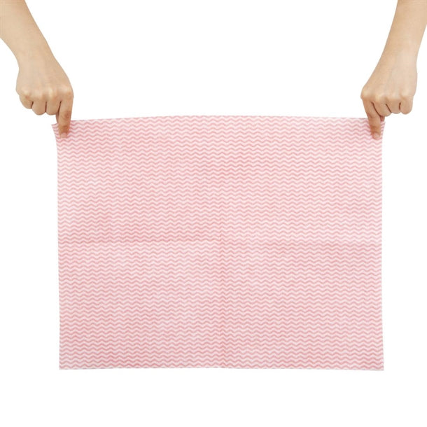 Jantex Heavy Duty Non-Woven Cloths Red (25 Pack) ht489