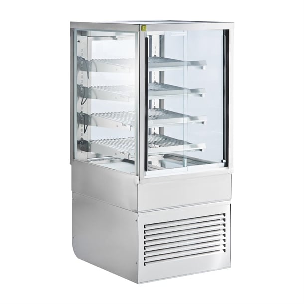 Cossiga Heated Freestanding Multideck Display w/Sliding Front & Rear Doors p_ht513