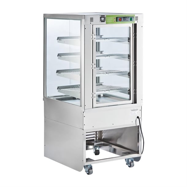 Cossiga Heated Freestanding Multideck Display w/Sliding Front & Rear Doors p_ht513