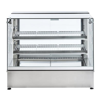 Cossiga Tower GOG Heated Countertop Display Single Glass Top and Doors 900mm ht613