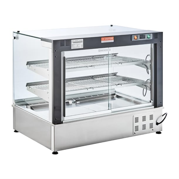 Cossiga Tower GOG Heated Countertop Display Single Glass Top and Doors 900mm ht613