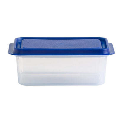 Wham Studio Rectangle Food Box Clear/Blue 1Ltr ht768