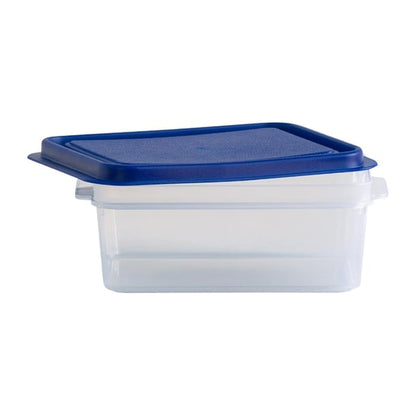 Wham Studio Rectangle Food Box Clear/Blue 1Ltr ht768