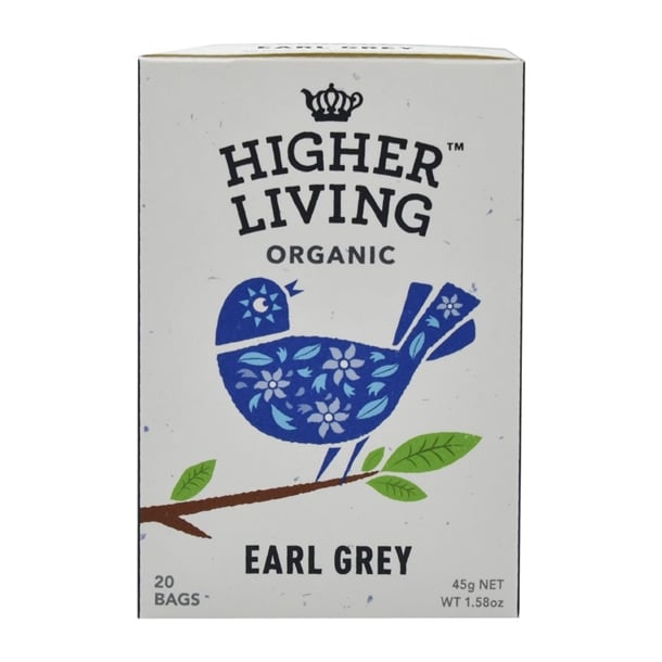Higher Living Earl Grey Organic Teabags (80 Pack) ht791