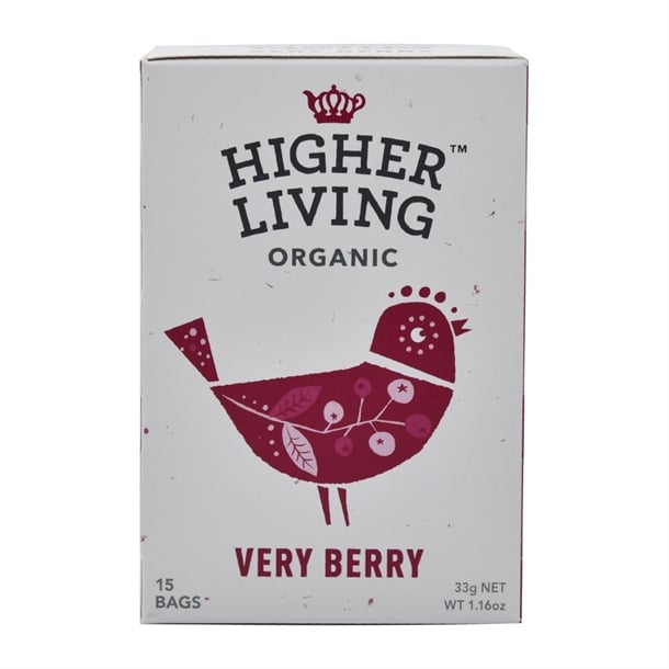 Higher Living Very Berry Organic Teabags (60 Pack) ht796