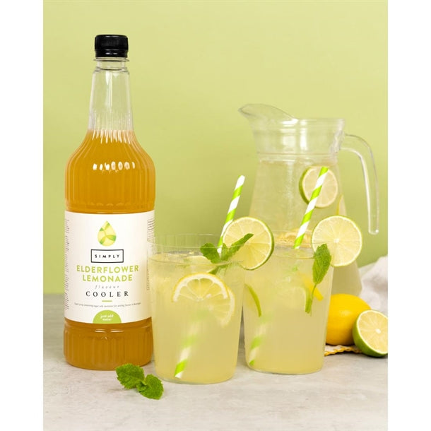 Simply Elderflower Lemonade Cooler Syrup 1Ltr ht807