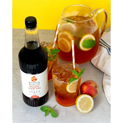 Simply Peach Iced Tea Syrup 1Ltr ht811