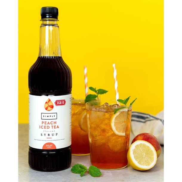 Simply Sugar-Free Peach Iced Tea Syrup 1Ltr ht812