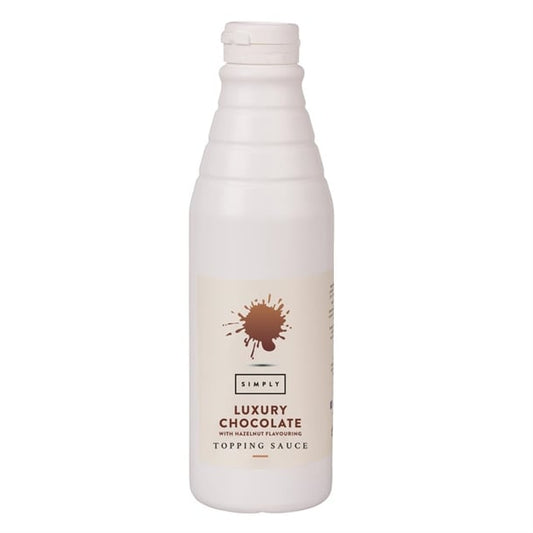 Simply Luxury Chocolate Topping Sauce with Hazelnut Flavouring 1kg ht845