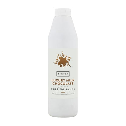 Simply Luxury Milk Chocolate Topping Sauce 1kg ht846