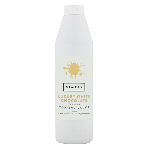 Simply Luxury White Chocolate Topping Sauce 1kg ht854