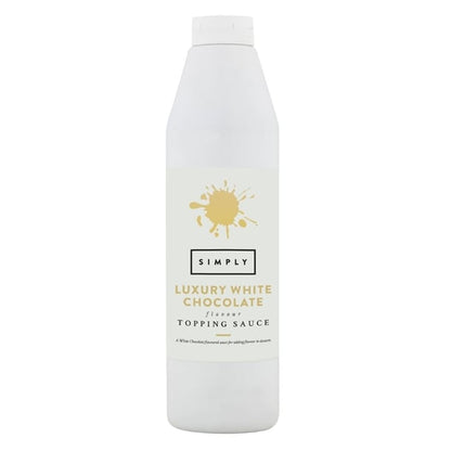 Simply Luxury White Chocolate Topping Sauce 1kg ht854