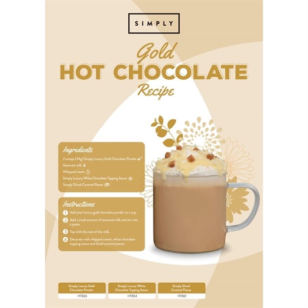 Simply Luxury White Chocolate Topping Sauce 1kg ht854