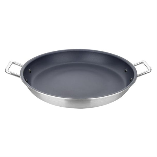Vogue Aluminium Non-stick Teflon Platinum Plus Paella Pan 35cm ht990