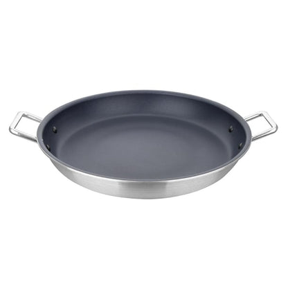 Vogue Aluminium Non-stick Teflon Platinum Plus Paella Pan 35cm ht990
