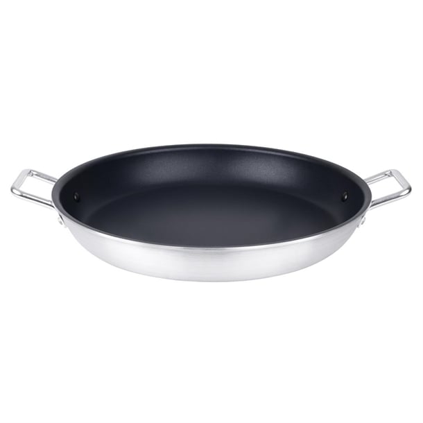 Vogue Aluminium Non-stick Teflon Platinum Plus Paella Pan 45cm ht991