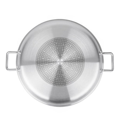 Vogue Aluminium Non-stick Teflon Platinum Plus Paella Pan 45cm ht991