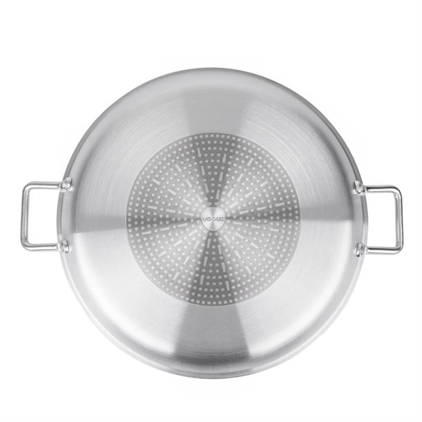 Vogue Aluminium Non-stick Teflon Platinum Plus Paella Pan 45cm ht991