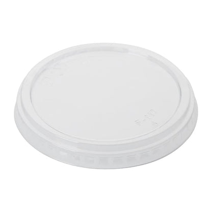 Fiesta Recyclable rPET Flat Lids for Deli Cups 8/12/16oz (300 Pack) hu069