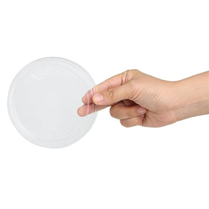 Fiesta Recyclable rPET Flat Lids for Deli Cups 8/12/16oz (300 Pack) hu069