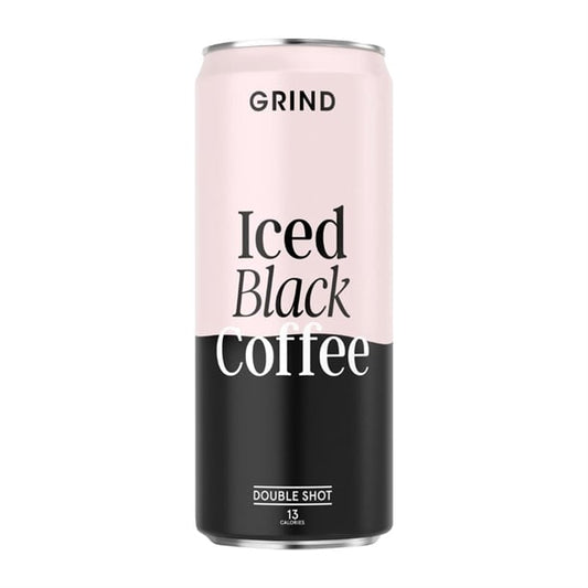 Grind Iced Black Coffee Cans 250ml (8 Pack) ka271