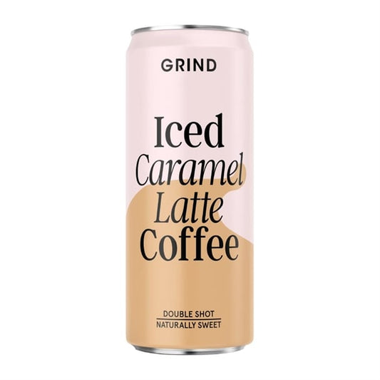 Grind Iced Caramel Latte Coffee Cans 250ml (8 Pack) ka273