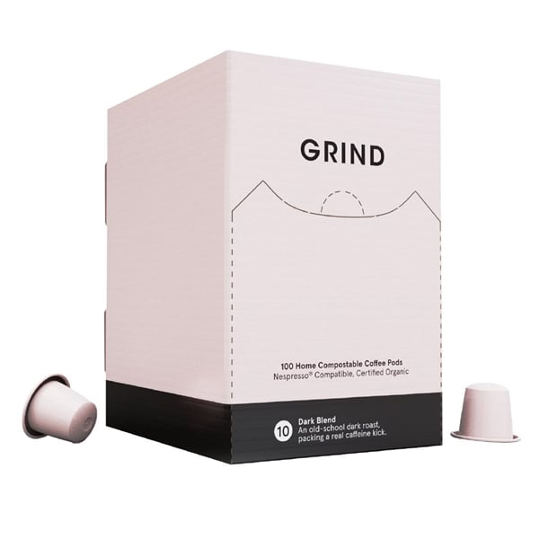 Grind Compostable Coffee Pods Dark Blend (100 Pack) hu075