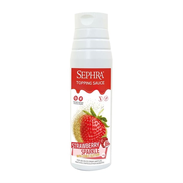 Sephra Strawberry Sparkle Topping Sauce 1kg hu122