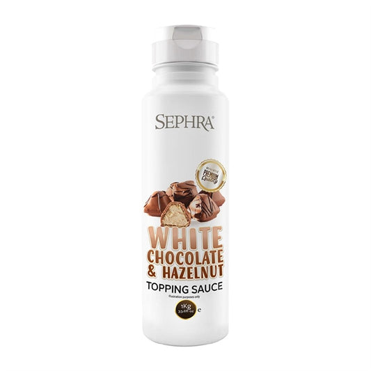 Sephra White Chocolate and Hazelnut (Bueno) Topping Sauce 1kg hu125