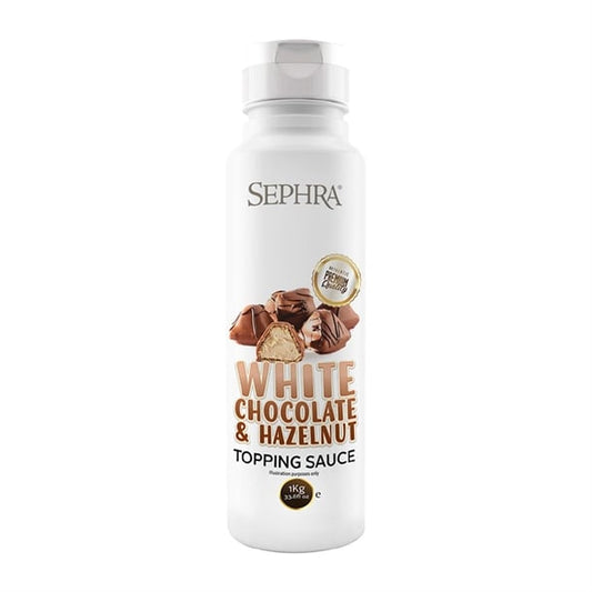 Sephra White Chocolate and Hazelnut (Bueno) Topping Sauce 1kg hu125