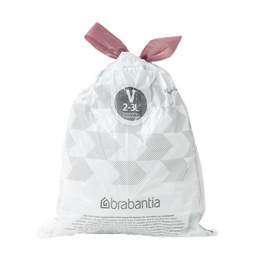 Brabantia PerfectFit Bin Bags, Code V, 2-3Ltr (40 Pack) hu177