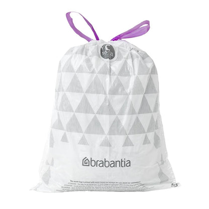 Brabantia PerfectFit Bin Bags, Code C, 10-12Ltr (40 Pack) hu178