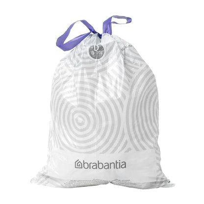 Brabantia PerfectFit Bin Bags, Code D, 15-20Ltr (40 Pack) hu180