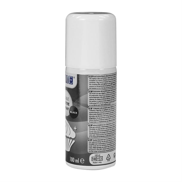PME Edible Lustre Spray 100ml - Black hu204
