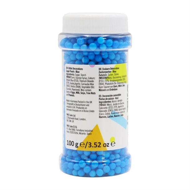 PME Sugar Pearls 100g - Blue hu210