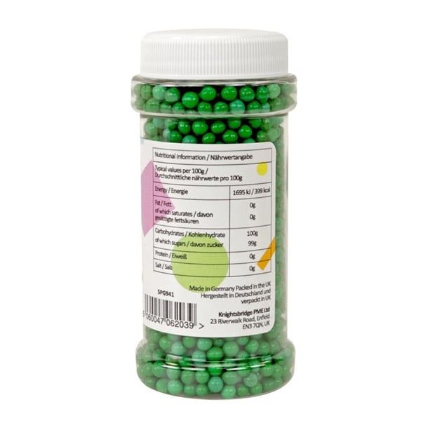 PME Sugar Pearls 100g - Green hu211