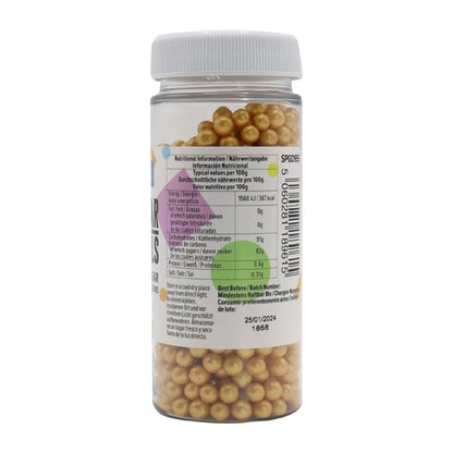 PME Sugar Pearls 60g - Gold hu215