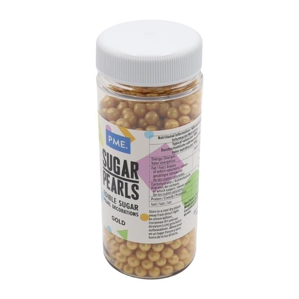 PME Sugar Pearls 60g - Gold hu215