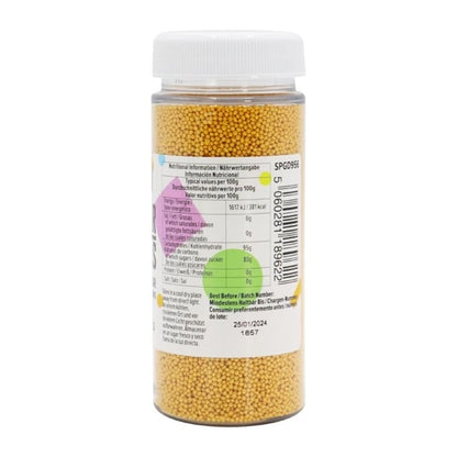 PME Sugar Pearls Nonpareils 100g - Gold hu216