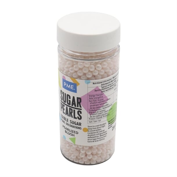PME Sugar Pearls 100g - Pearlised Blush hu217