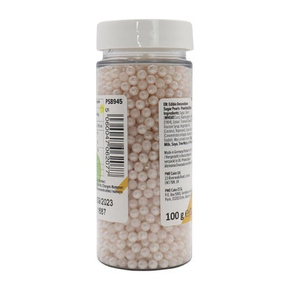 PME Sugar Pearls 100g - Pearlised Blush hu217