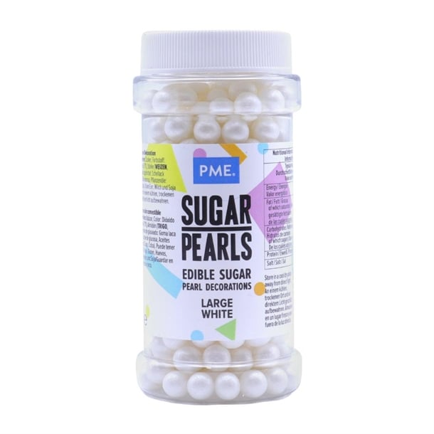 PME Large Sugar Pearls 90g - White hu220