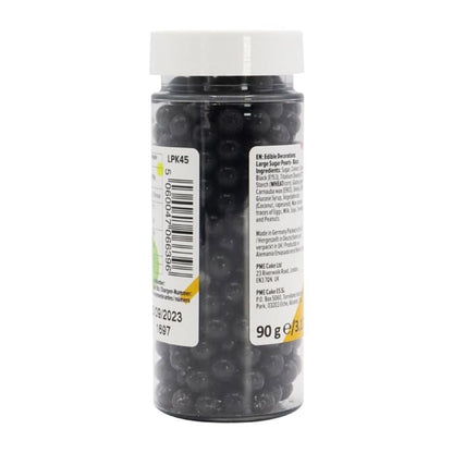 PME Large Sugar Pearls 90g - Black hu221