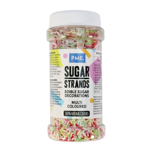 PME Multicoloured Sugar Strands 80g hu223