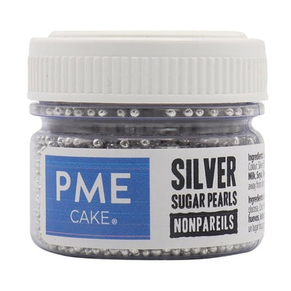 PME Silver Sugar Pearls 25g - Nonpareils hu229