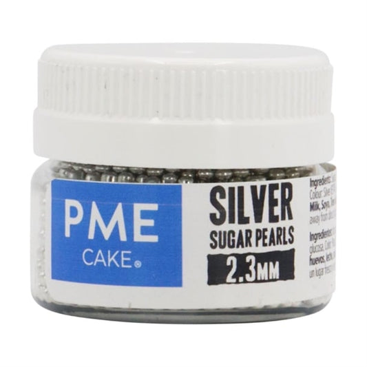 PME Silver Sugar Pearls 2.3mm hu230