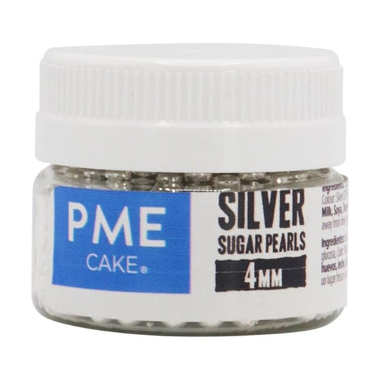 PME Silver Sugar Pearls 4mm hu232