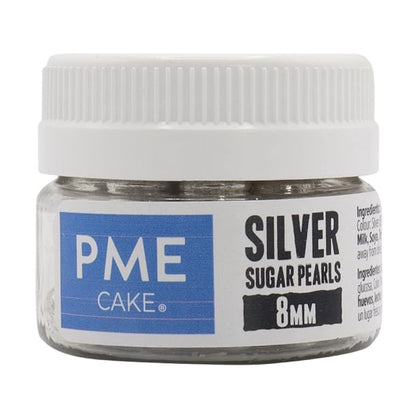 PME Silver Sugar Pearls 8mm hu234