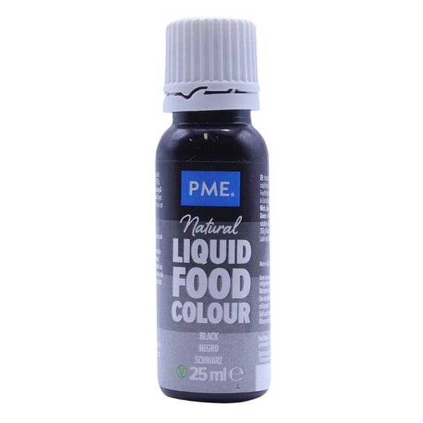 PME 100% Natural Food Colour - Black 25g hu271